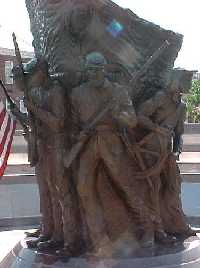 Statue / monument of  African-American Civil War Memorial in Washington DC by Sculptor  