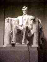 Statue / monument of Abraham Lincoln in Washington DC by Sculptor Daniel Chester French