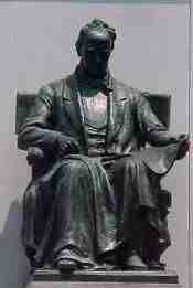 Statue / monument of James Buchanan in Washington DC by Sculptor Hans Schuler