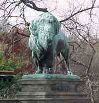 Statue / monument of  Buffaloes in Washington DC by Sculptor Alexander Phimister Proctor