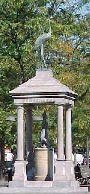Statue / monument of  Cogswell Temperance Fountain in Washington DC by Sculptor Henry D. Cogswell