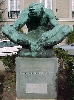Statue / monument of  St. Jerome the Priest in Washington DC by Sculptor Ivan Mestrovic