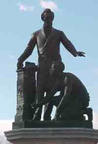 Statue / monument of  Emancipation Memorial in Washington DC by Sculptor Thomas Ball