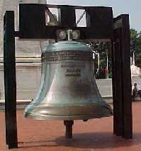 Statue / monument of  Freedom Bell in Washington DC by Sculptor  Unknown