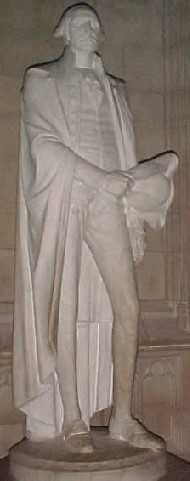 Statue / monument of George Washington in Washington DC by Sculptor Lee Lawrie
