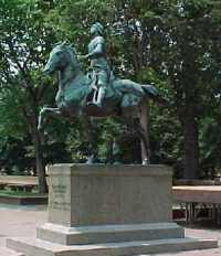 Statue / monument of * Joan of Arc in Washington DC by Sculptor Paul Dubois