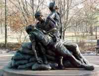 Statue / monument of  Vietnam Women's Memorial in Washington DC by Sculptor Glenna Goodacre