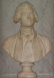 Statue / monument of Thomas Jefferson in Washington DC by Sculptor  Unknown