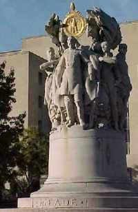 Statue / monument of George Meade in Washington DC by Sculptor  Unknown