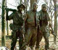 Statue / monument of  Three Servicemen in Washington DC by Sculptor Frederick Hart