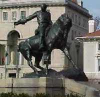 Statue / monument of Philip Sheridan in Washington DC by Sculptor Gutzon Borglum