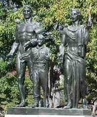 Statue / monument of  Boy Scout Memorial in Washington DC by Sculptor Donald DeLue